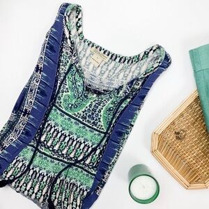Lucky brand bohemian blue dress size S